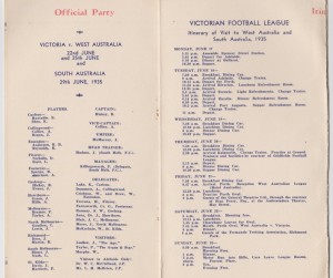 1935 Victoria Itinerary inside